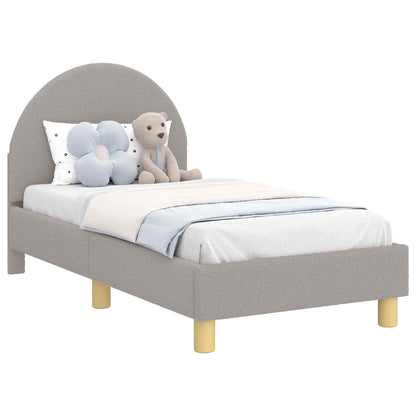 Struttura letto per bambini con testata Grigio chiaro
