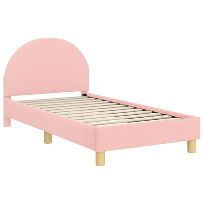 Struttura letto bambini con testata Rosa 80 x 160 cm