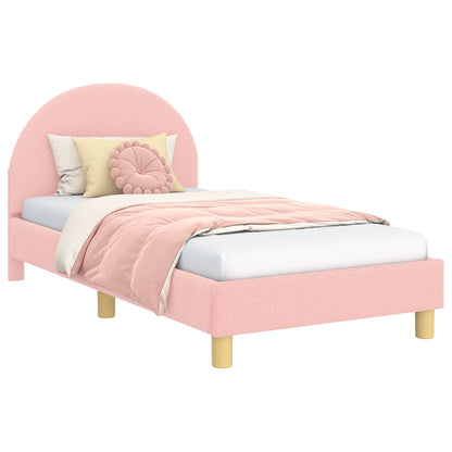 Struttura letto bambini con testata Rosa 80 x 160 cm