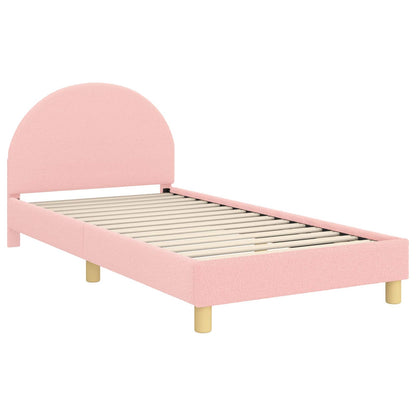 Struttura letto bambini con testata Rosa 80 x 200 cm