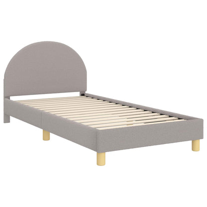 Struttura letto bambini con testata Grigio chiaro 80 x 200 cm