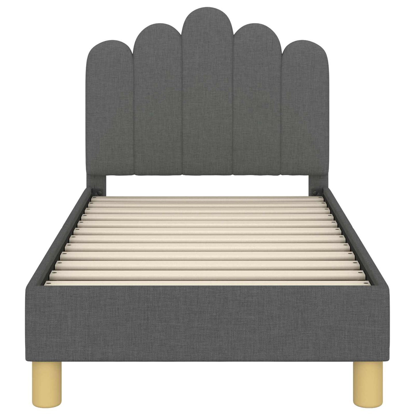 Struttura letto per bambini con testata Grigio scuro