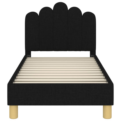 Struttura letto per bambini con testata Nero 70 x 140 cm