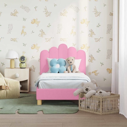 Struttura letto per bambini con testata Rosa 70 x 140 cm