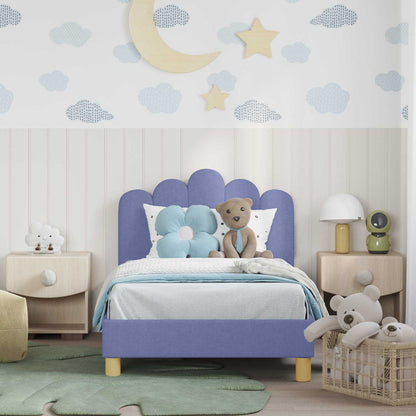 Struttura letto bambini con testata Blu jeans 80 x 160 cm