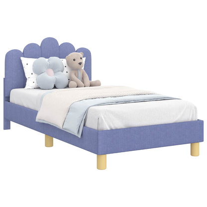 Struttura letto bambini con testata Blu jeans 80 x 160 cm