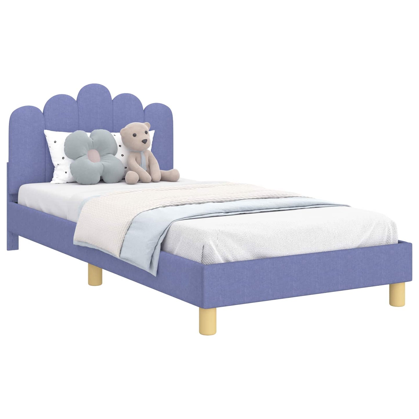 Struttura letto bambini con testata Blu jeans 90 x 200 cm