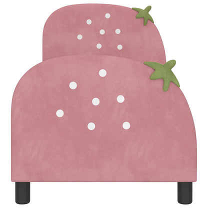 Struttura letto per bambini con testata Rosa 70 x 140 cm