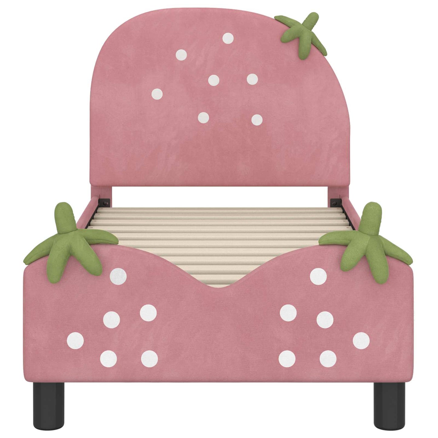 Struttura letto per bambini con testata Rosa 70 x 140 cm