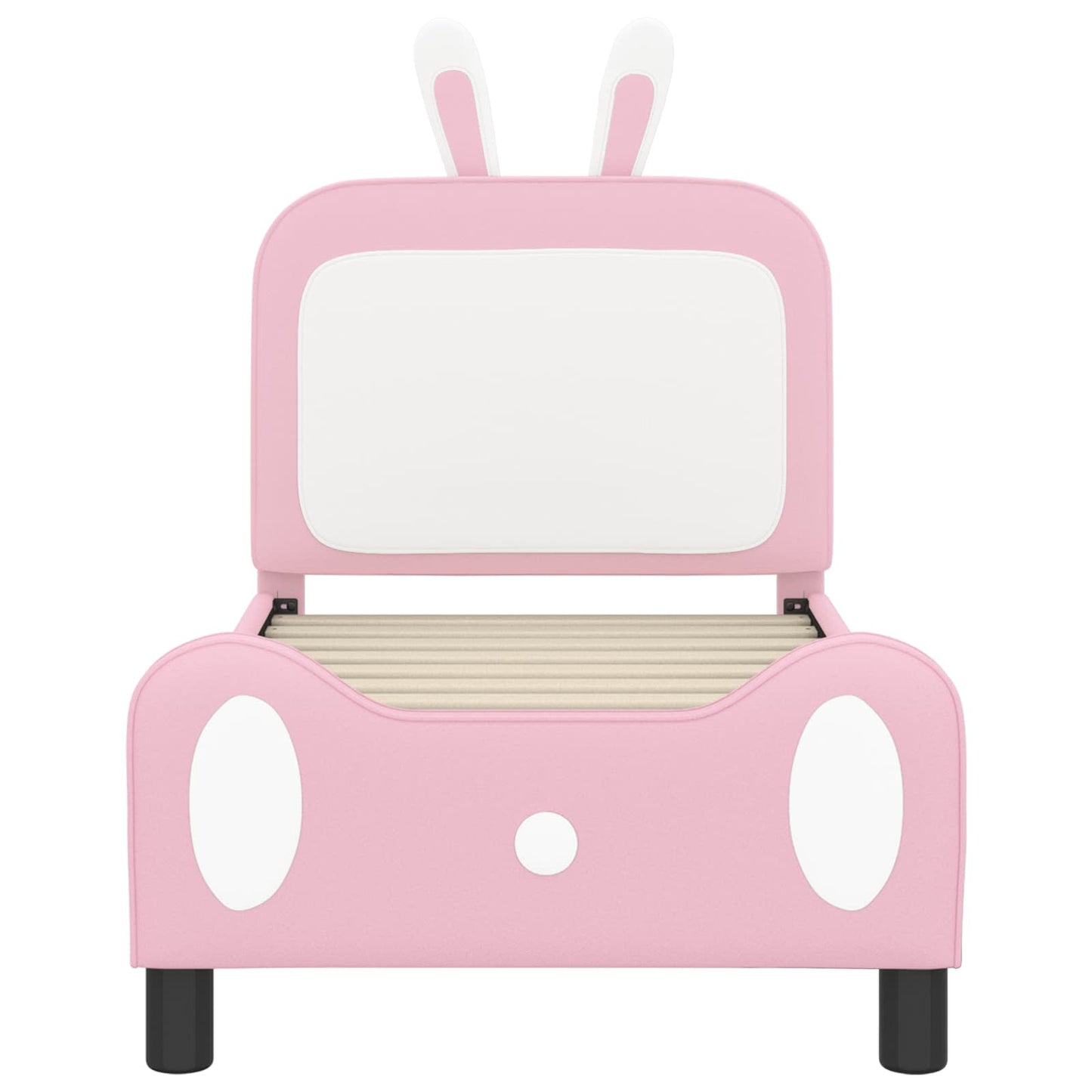 Struttura letto per bambini con testata Rosa 70 x 140 cm PU