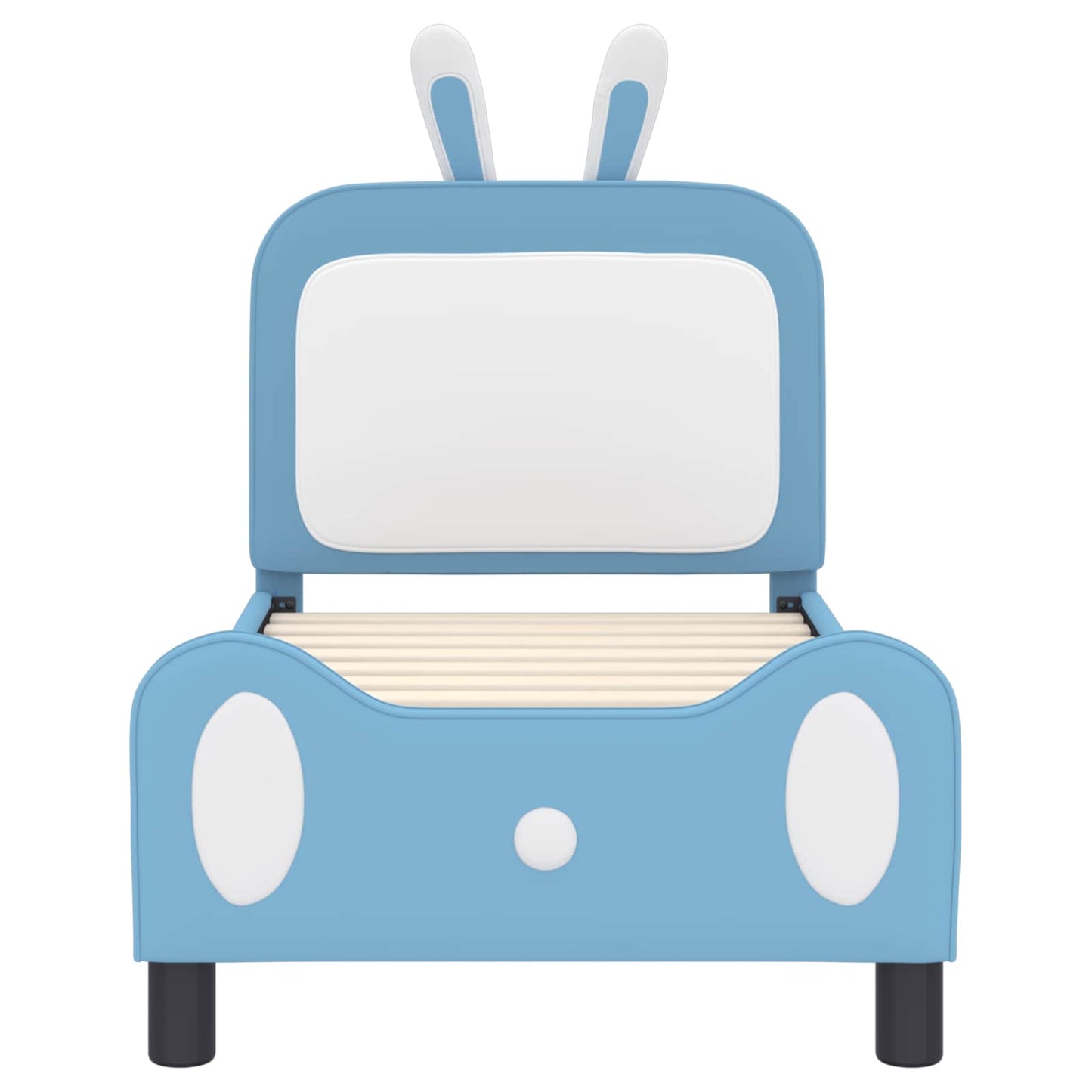 Struttura letto per bambini con testata Blu 70 x 140 cm PU