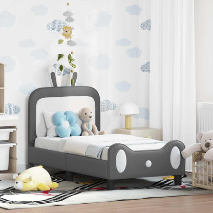 Struttura letto per bambini con testata Grigio chiaro PU