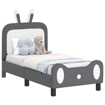 Struttura letto per bambini con testata Grigio chiaro PU