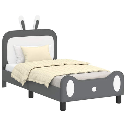Struttura letto bambini con testata Grigio chiaro 80 x 160 cm