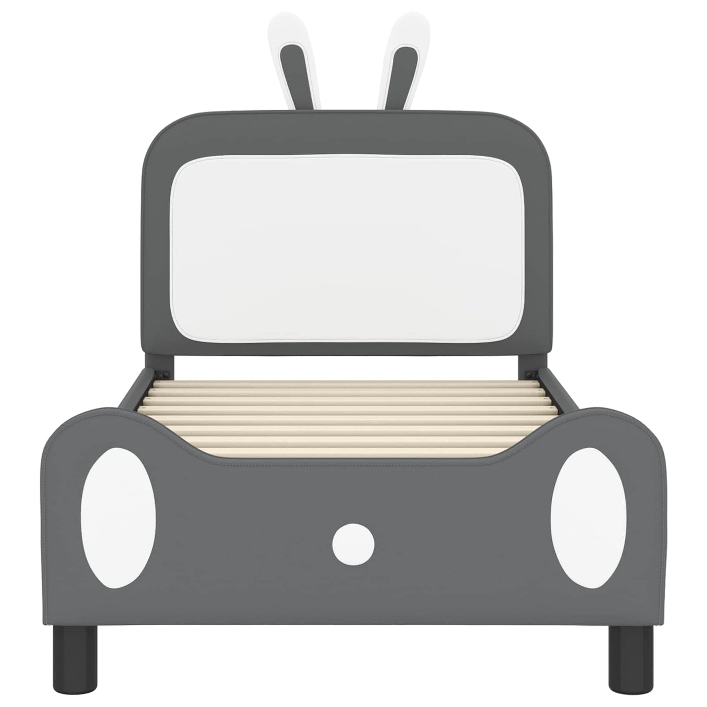 Struttura letto bambini con testata Grigio chiaro 80 x 160 cm