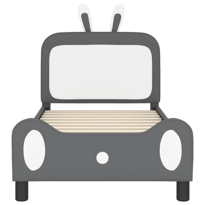 Struttura letto bambini con testata Grigio chiaro 80 x 160 cm