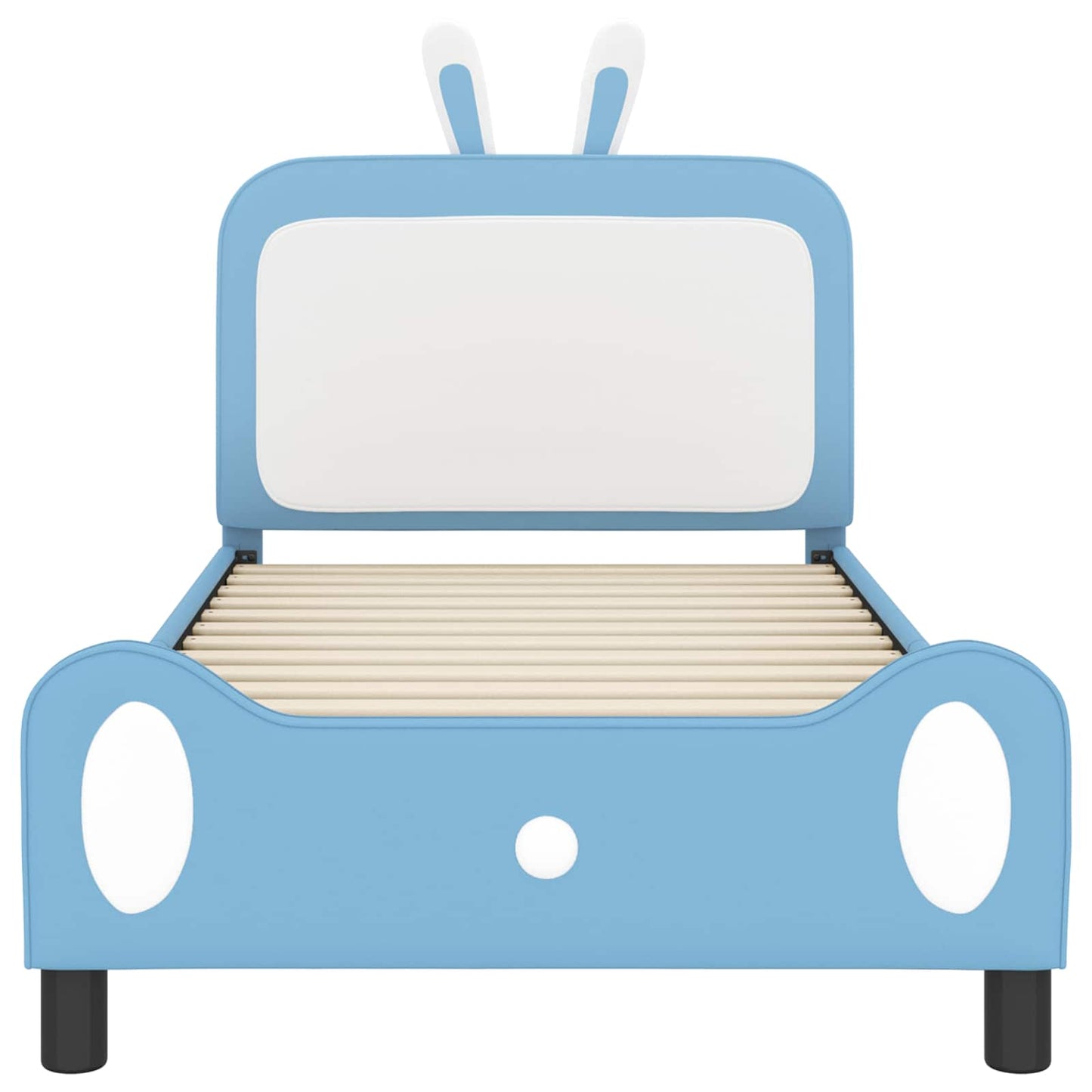 Struttura letto bambini con testata Blu 80 x 200 cm PU