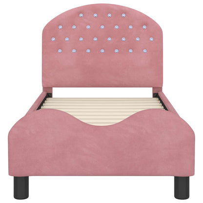 Struttura letto per bambini con testata Rosa 70 x 140 cm