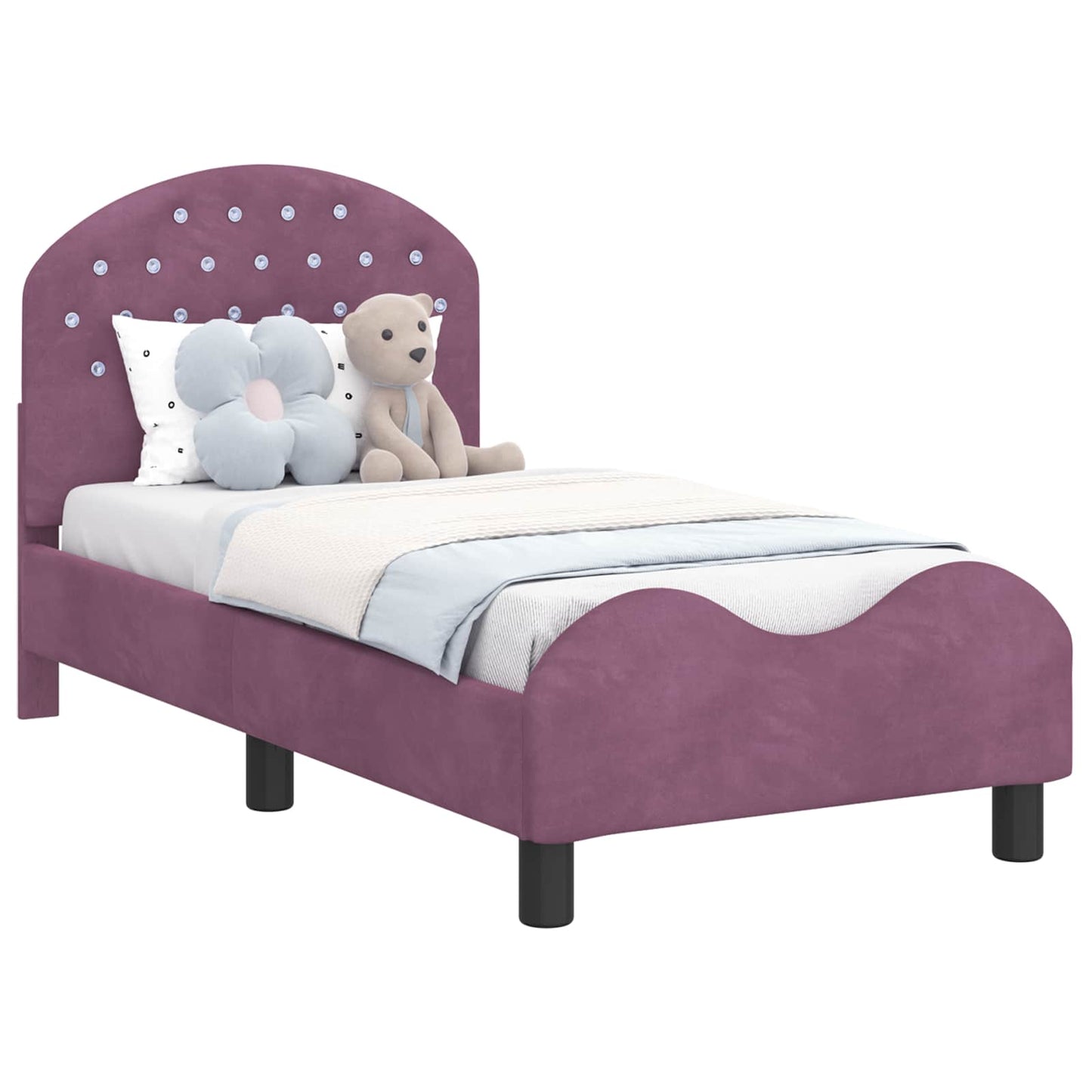 Struttura letto per bambini con testata Viola 70 x 140 cm