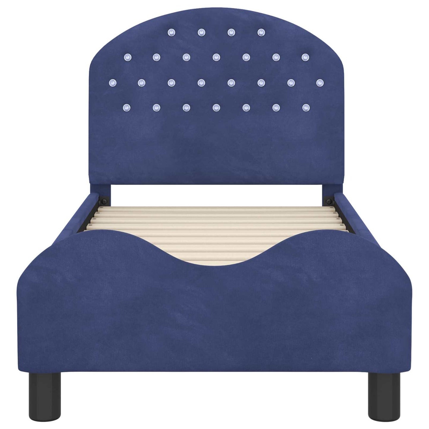 Struttura letto per bambini con testata Blu Polizia 70 x 140 cm