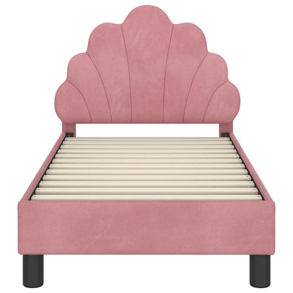 Struttura letto per bambini con testata Rosa 70 x 140 cm