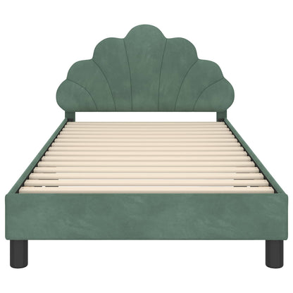 Struttura letto bambini con testata Verde Mare 90 x 190 cm