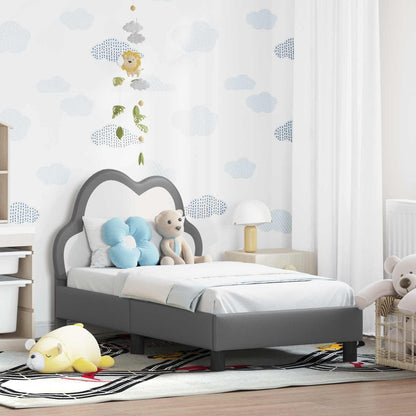 Struttura letto per bambini con testata Grigio chiaro PU