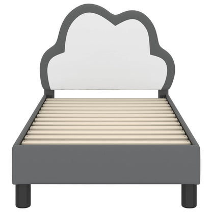 Struttura letto per bambini con testata Grigio chiaro PU
