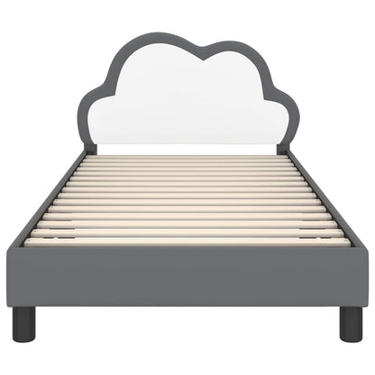 Struttura letto bambini con testata Grigio chiaro 90 x 190 cm