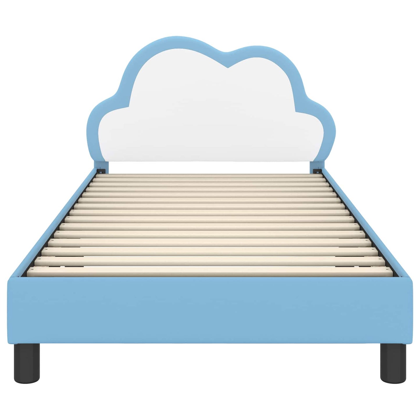 Struttura letto bambini con testata Blu 90 x 200 cm PU