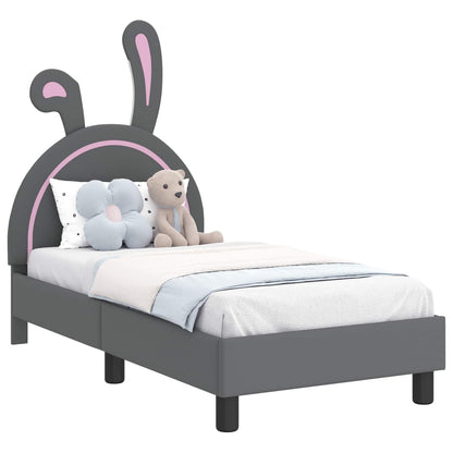 Struttura letto per bambini con testata Grigio chiaro PU
