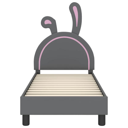 Struttura letto per bambini con testata Grigio chiaro PU