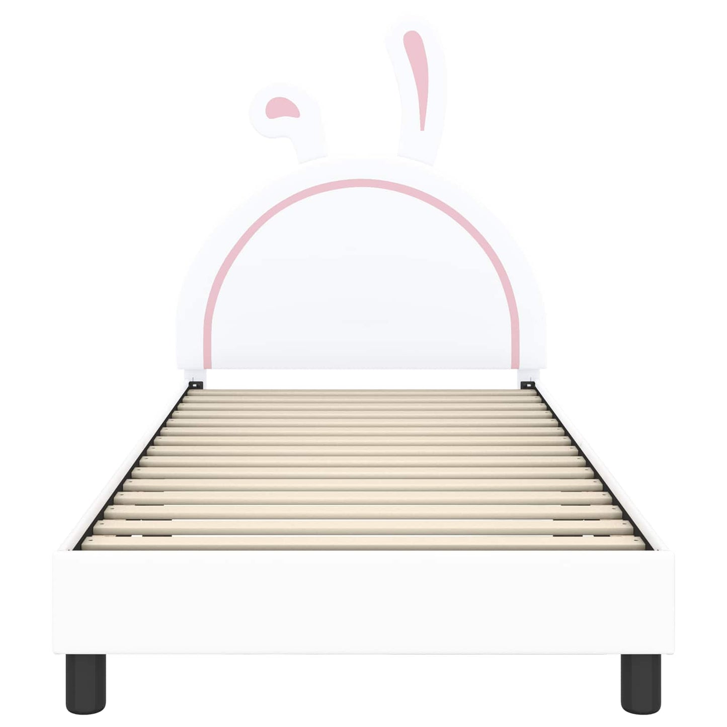 Struttura letto bambini con testata Bianco 80 x 200 cm PU