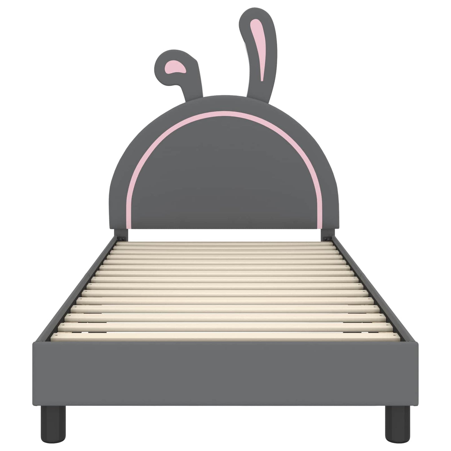 Struttura letto bambini con testata Grigio chiaro 90 x 200 cm
