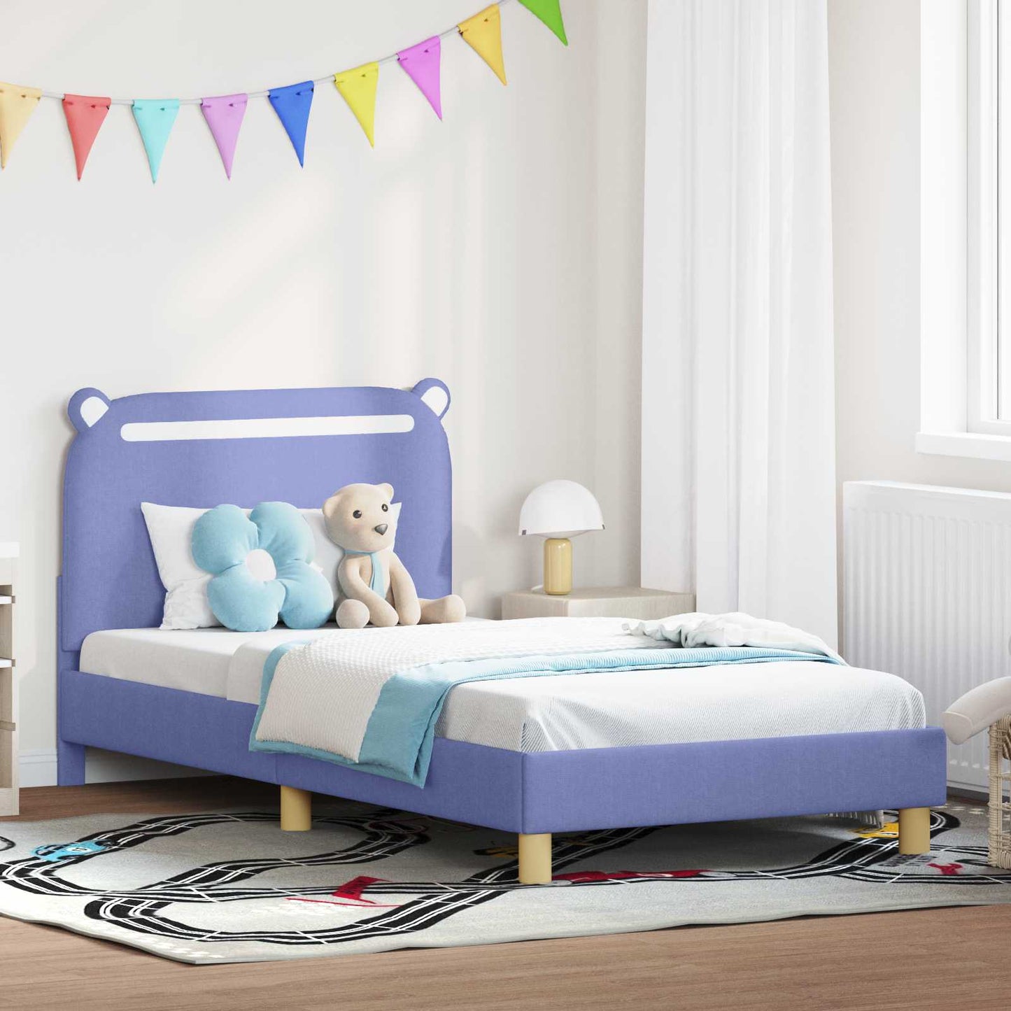 Struttura letto bambini con testata Blu jeans 90 x 200 cm