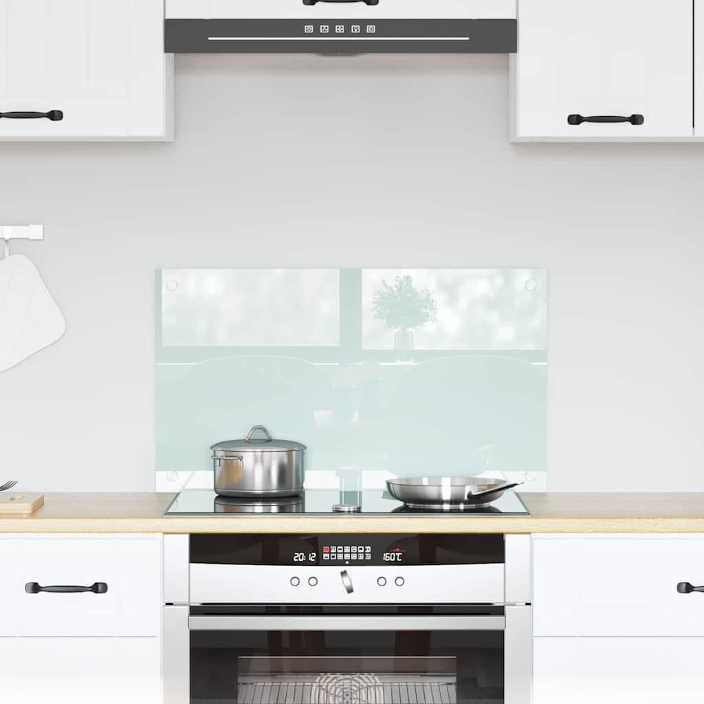 Schienale da cucina Bianco 70 x 40 cm vetro temperato