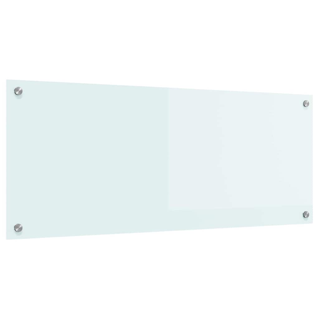 Schienale da cucina Bianco 100 x 40 cm vetro temperato
