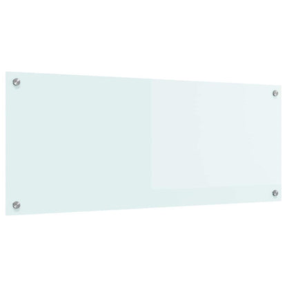 Schienale da cucina Bianco 100 x 40 cm vetro temperato