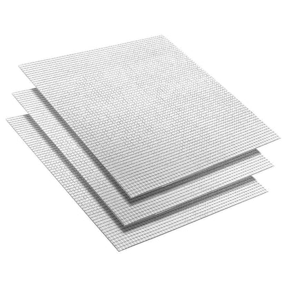 Piastrella a Mosaico con Specchio 3 pcs Argento 30 x 30 cm
