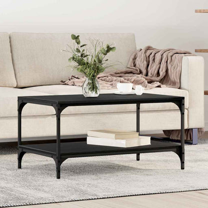 Tavolino da salotto Rovere Nero 81 x 50 x 40 cm