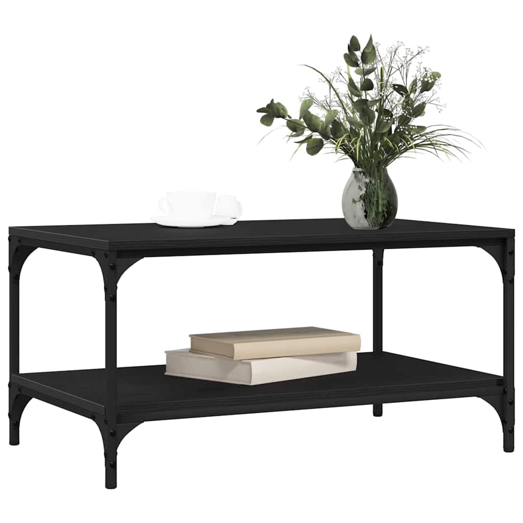 Tavolino da salotto Rovere Nero 81 x 50 x 40 cm
