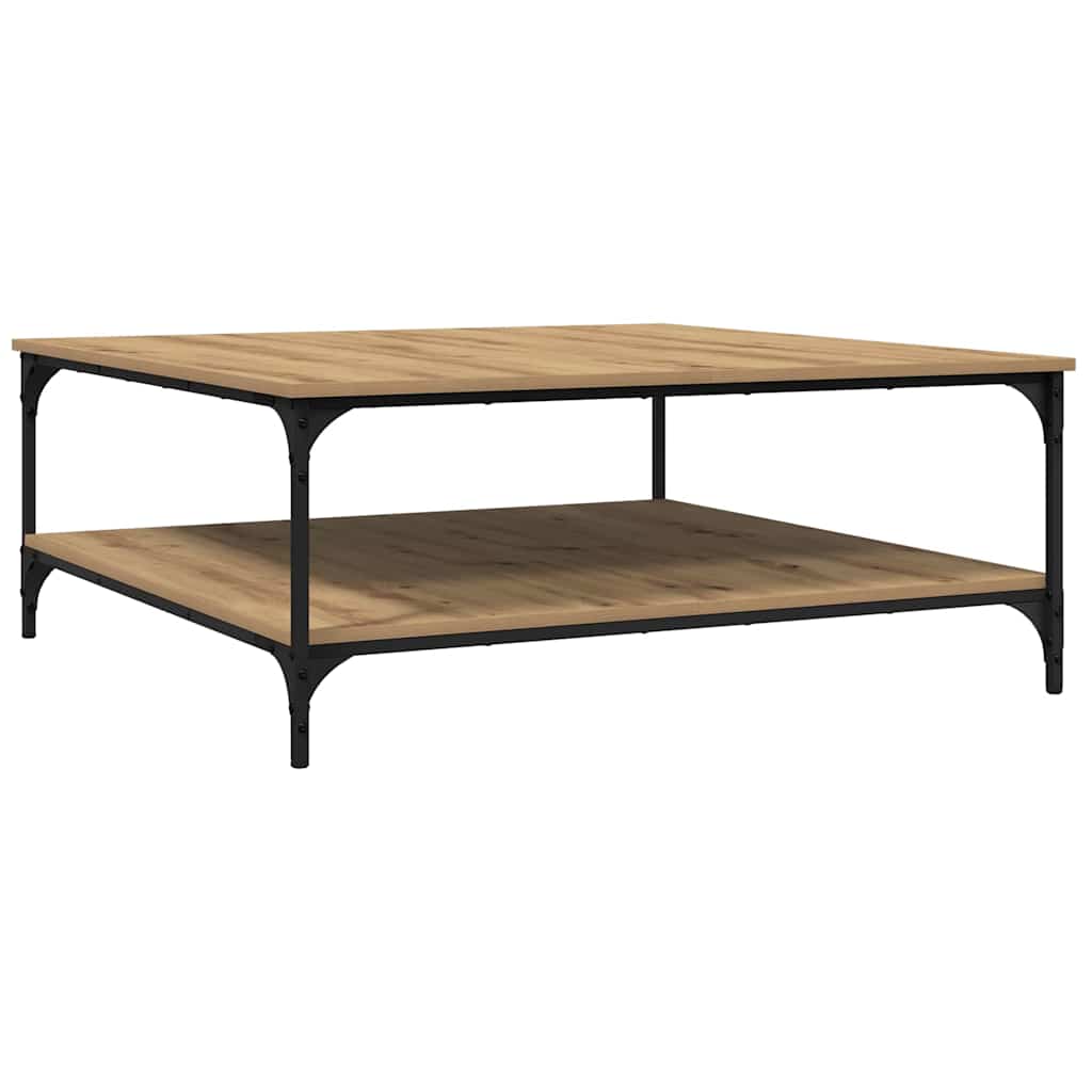Tavolino da salotto Rovere artigianale 100 x 100 x 40 cm