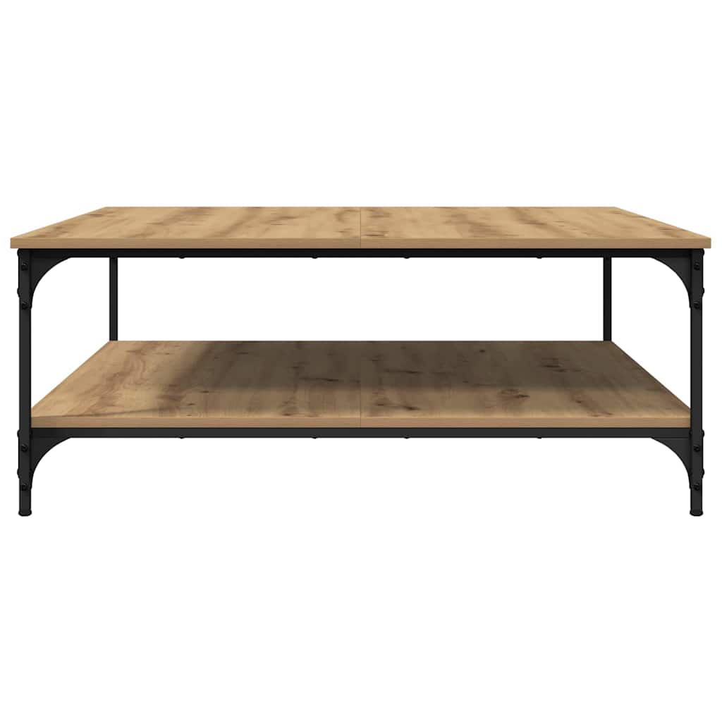 Tavolino da salotto Rovere artigianale 100 x 100 x 40 cm