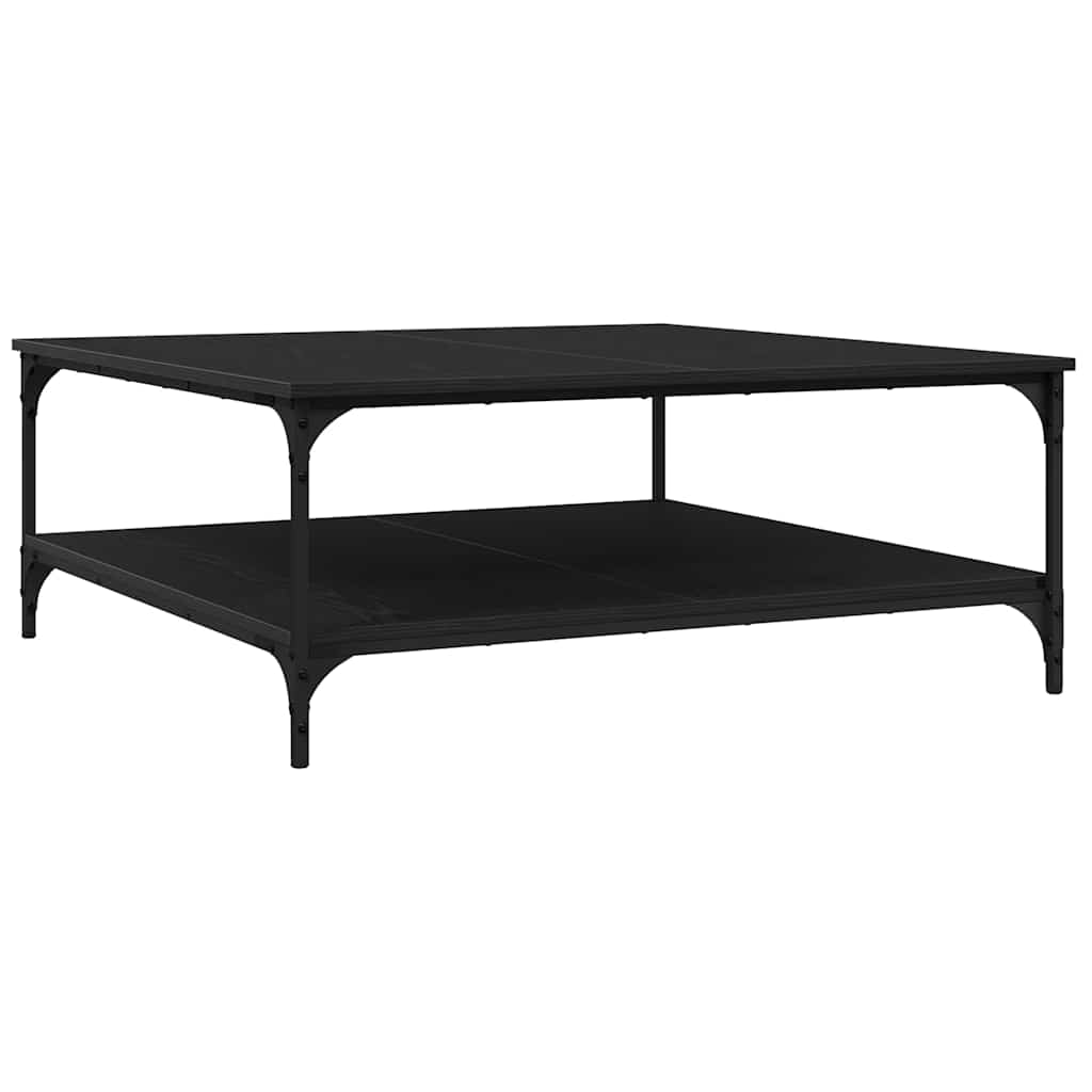 Tavolino da salotto Rovere nero 100 x 100 x 40 cm