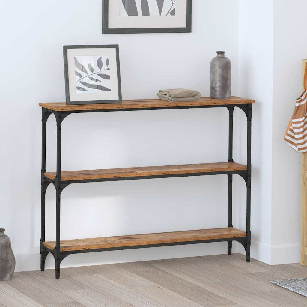 Tavolo consolle Legno vecchio 100 x 22,5 x 75 cm