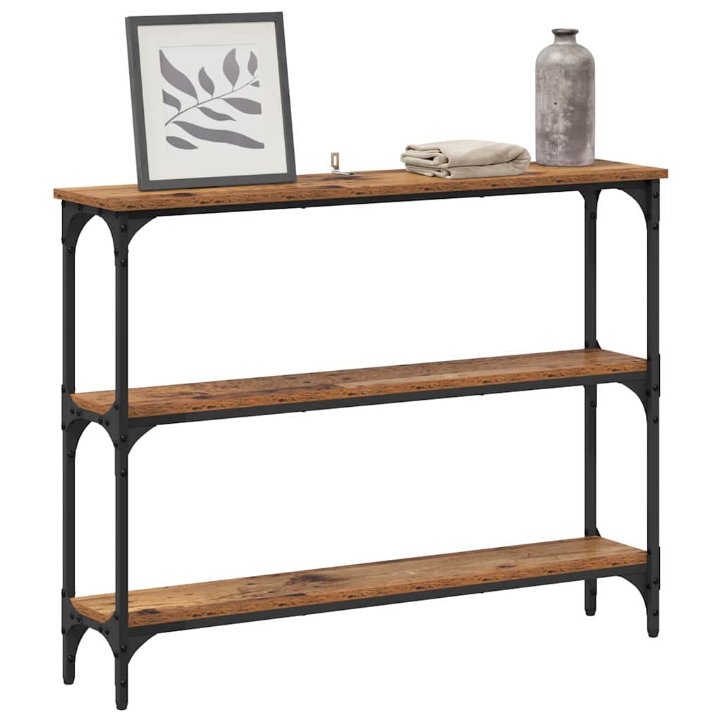 Tavolo consolle Legno vecchio 100 x 22,5 x 75 cm