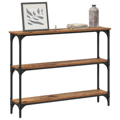 Tavolo consolle Legno vecchio 100 x 22,5 x 75 cm