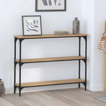 Tavolo consolle Rovere artigianale 100 x 22,5 x 75 cm