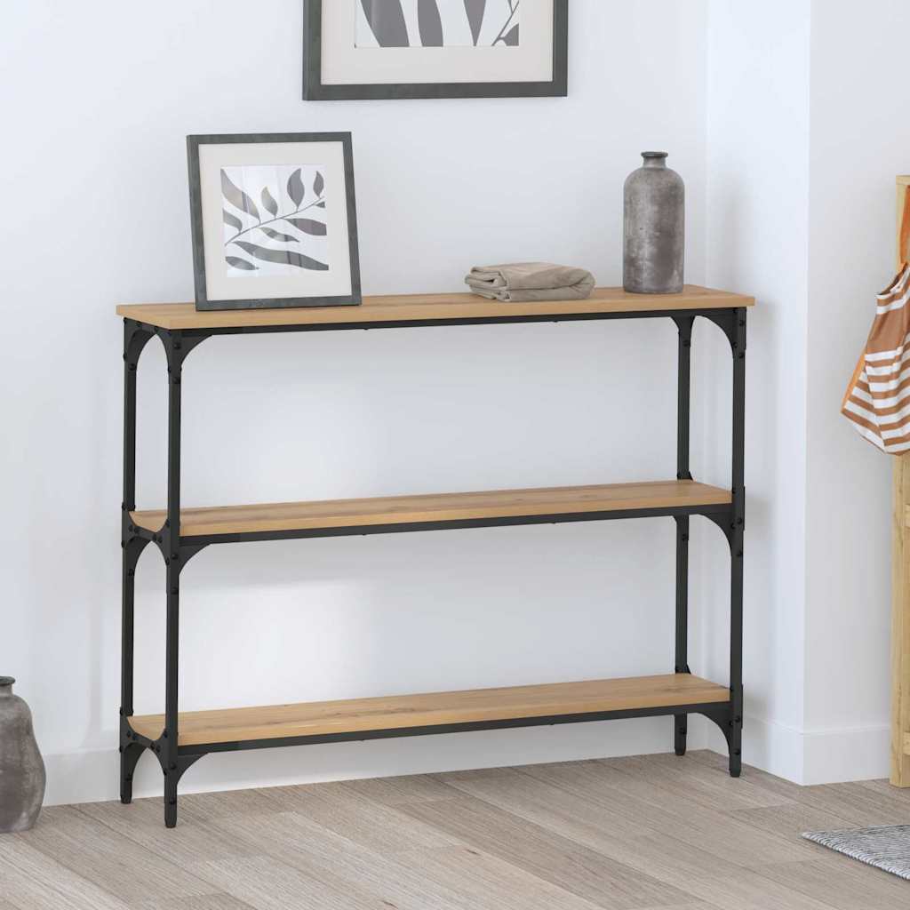 Tavolo consolle Rovere artigianale 100 x 22,5 x 75 cm