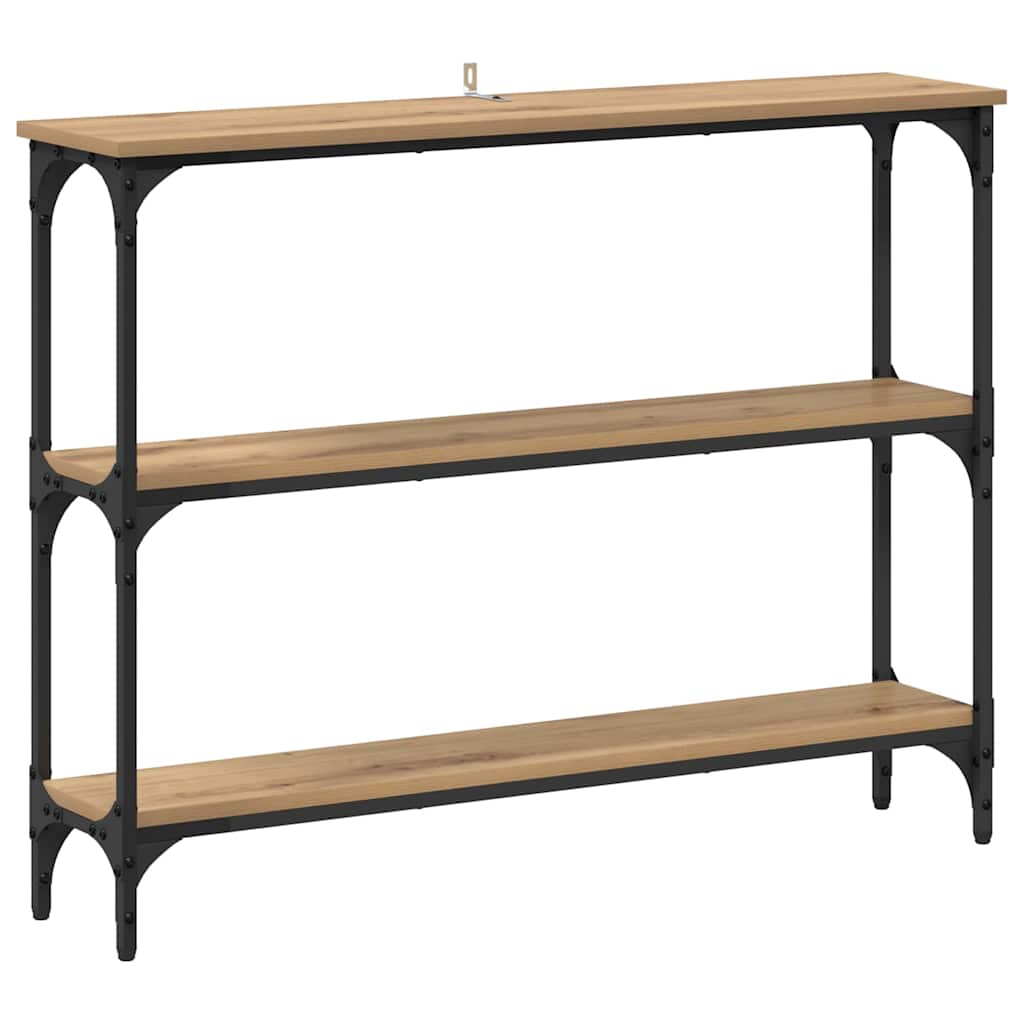 Tavolo consolle Rovere artigianale 100 x 22,5 x 75 cm
